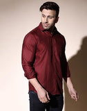 Dhruvi Trendz Mens Cotton Blend Men'S Casual Shirt Regular Fit Western (Dt-Ms-6019_Red_2Xl)