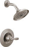 Delta Faucet Woodhurst 14 Series SingleHandle Brushed Nickel Shower Faucet, Shower Trim Kit with SingleSpray Brushed Nickel Sh