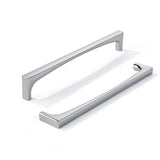 khtumeware 10 Pack Solid Handles 8-Inch(203mm) Polished Chrome Cabinet Pulls,Heavy Duty for Kitchen Cabinets, Cupboards, Drawers
