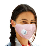 Jonty Vritraz Print Replaceable Filter Pm 2.5 N95 Anti Pollution Activated Carbon Dust Cotton Face Mask With Breathing Valve (Pi