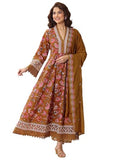 Libas Women'S Cotton Kurta Sets (99090O_Mustard_M)