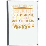 Udnag Ruled Notebook Diary Chocolate | What You See Before You, My Friend, Is The Result Of A Lifetime Of Chocolate, [A5 80Pag