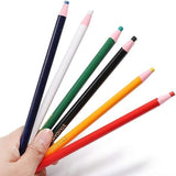 KAMAK 6 Pcs Tailor Sewing Mark Chalk Pencil Tailors Marking and Tracing Tools Free Cutting Crayons Sewing Fabric Pencil (6 Colo