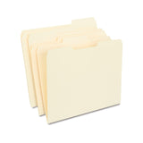 Staples 30% Recycled Reinforced File Folders, 1/3-Cut Tab, Letter Size, Manila, 100/Box (ST56682-CC)