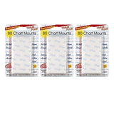 Removable Chart Tabs, 1 x 1, 80 Per Pack, 3 Packs
