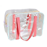 Atorse 2Xclear Tote Bag Pvc Messenger Shoulder Bag For Bathing Concerts Vacation 35Cmx26Cmx13Cm
