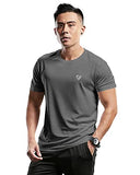 Eyebogler Mens Round Neck Half Sleeve Solid Dry Fit Tshirt Pack Of 1,Night OwlApparel,L