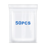 Somoga 50 PCS 8 x 10 Clear Thick 4 Mil Zip Poly Lock Plastic Bags Reclosable Zip Seal Bags Heavy-Duty Seed Food Storage Zipper B
