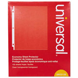 Universal 21130 TopLoad Poly Sheet Protectors, Economy, Letter, 100/Box