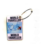 Pilot18 World Traveller 3D Bag Tag For Traveller