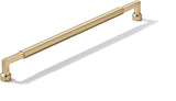 khtumeware 1-Pack Appliance Handle Pull 12-Inch(305mm) Satin Brass Cabinet Pulls,Heavy-Duty Brushed Brass Handles for Kitchen Ca
