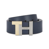 Tommy Hilfiger Men Leather Reversible Belt Navy+Brown, L 1M
