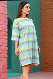 Leriya Fashion Western Dresses For Women | Short A-Line Dress For Girls (Large, Grey&Turquoise)