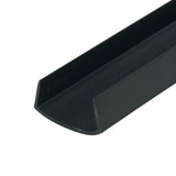 Outwater Plastics Black 1 Styrene Plastic U-Channel/C-Channel 36 Inch Lengths (Pack of 4)