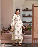 Anni Designer Women'S Rayon Viscose Printed Straight Kurta With Pant (Janya Maroon_S_Maroon_Small),Maroon,S,Rayon,Regular,