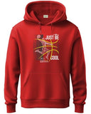 Adro Men'S Cotton Blend Neck Hooded Sweatshirt (H24-Bcl-Rd_Red,RedApparel,XL
