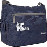 Adventiq Smart Printed Bags And Packs Students SlingCross Body Bag For Boys & Girls | Navy Clr.(Bnp 094P Brasso Self Design I