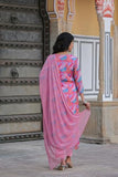Gosriki Women'S Cotton Blend Straight Printed Kurta With Pant & Dupatta (Mimansa Pink-Gs_S_Pink_Small),Pink,,B0CR48MM22