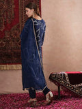 Gosriki Women'S Cotton Blend Straight Printed Kurta With Pant & Dupatta (Manini Blue-Vks01-Gs_M_Blue_Medium),Blue,,B0DM1SXWYQ