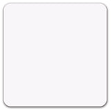 Premium Square Waterproof Mouse Pad - Non-Slip Rubber Base, 9x9 inches (White)
