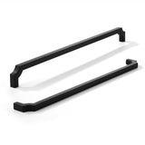 khtumeware 1-Pack 12 Inch Square Matte Black Appliance Cabinet Pulls, Solid Zinc Alloy Heavy-Duty Handles for Kitchen/Bathroom C