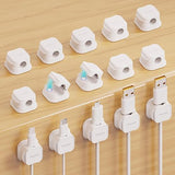 T For Tallin 16Pack Magnetic Cable Clips, White Adhesive Wire Management Organizer For Home Office, Desk, Car, Wall (Pack Of 16