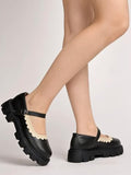 Shoetopia Women'S Block Heel Mary Janes Black 5 Uk,Black,5,B0CXJ2JJZ4