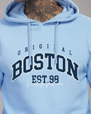 Adro Men'S Cotton Neck Hooded Sweatshirt (H24-Bost-Sk_Sky Blue,Sky BlueApparel,XL