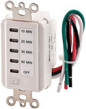 Bathroom Fan Auto Shut Off 60302010 Minute Preset Countdown Wall Switch Timer White 60Minute