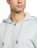 Fyltr Men'S Casual Full Sleeve Hoodie With Drawstring - Half Zip Closure | Utility Pocket With Flap | Casual Winterwear For Men,Crystal Clear,Crystal Clear,S