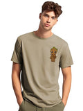 ADRO Tshirt for Men | Anime T Shirt for Men | 100% Cotton Tshirt | Graphic Printed T-Shirt | Chest Printed Tshirt | Groot Anime Tshirt | T-Shirts| RN24-STICK-GROO-BE-M Beige,Beige