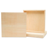 Square Wood Canvas 18 x 18 x 1-1/2-inch, Pack of 5 Unfinished Wood Frames, Blank Wood Signs for Crafts & Home Decor, by Woodpeck