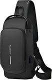 Zucur Anti Theft Backpack For Women, Sling Bag For Men Crossbody Backpack For Men Women, AntiTheft Chest Bag With Usb Charging
