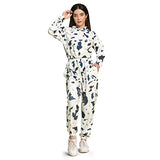 Dhruvi Trendz Womens Lycra Pajama Set Regular Fit Pajama Set (Dt-D-W1569&Tr751_White& Dark Grey_S)