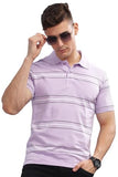 Adro Men'S Solid Regular Fit Polo Shirt (Pnop24-L1-Pugrwh_Lavender,LavenderApparel,2XL