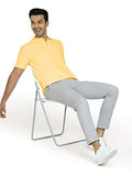 Xyxx Men'S Cotton Solid Relaxed Fit T-Shirt (Xy_Cr14_Polo Tshirt_1_Butter Yellow,Butter YellowApparel,XL