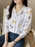 Toplot Shirt For Women || Shirt Tops For Women (F-Dott-Shirt-5110-Floral-L),Off White,,B0F21RYYXH