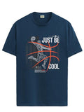 Adro Men'S Graphic Printed 100% Cotton T-Shirt - Regular Fit, Printed T-Shirts For Men (Rn24-Bcl-Sb_Teal_S)