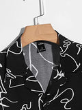 Leriya Fashion Men's Shirt || Rayon Multi Printed Shirts for Men || Short Sleeves Shirt for Boys || Summer Shirts for Men || Office Shirt for Men || Beach Shirts for Men (X-Large Black),Black