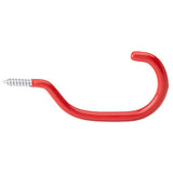 Bike Hook, Red, Vinyl Coated, 6.5In.