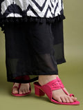 Shoetopia Classic Heeled Pink Kolhapuri For Women /Eu36,Pink,3,B0DK73SWKX