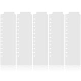 SHINEOFI Cute Binder Dividers for LooseLeaf Notebooks and Planners 5 Pack Plastic Page Separators with Aesthetic Bookmark Tabs