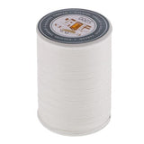 ATORSE 5x0.8mm Flat Waxed Polyester Thread for Sewing DIY Jewelry Making White
