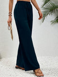 Toplot Trouser For Women || Casual Pants For Women || Loose Fit High-Waist Korean Pants || (Regular Fit | Polyester) (Women-Trouser-5229-Teal-36),Teal,36,B0DV5JX5NY