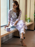 Libas Women'S Cotton Printed Regular Kurtas (29410O Lavender Lavender S