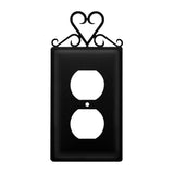 Village Wrought Iron Heart Outlet Cover