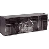 Quantum Clear Tip Out Bin System, Gray