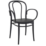 Compamia Victor XL Resin Outdoor Arm Chair Black (Set of 2)