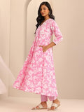 Libas Women'S Cotton Kurta Sets (400096O_Pink_Xl)