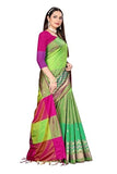 Greciilooks Womens Cotton Silk Casual Saree For Women (Perrot)